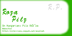 roza pilz business card